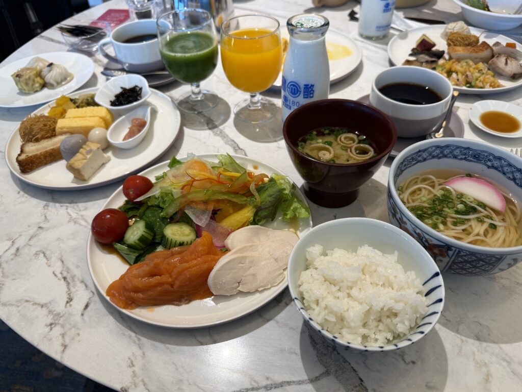 長崎マリオットホテルの朝食会場「ハーベラ」の食事内容