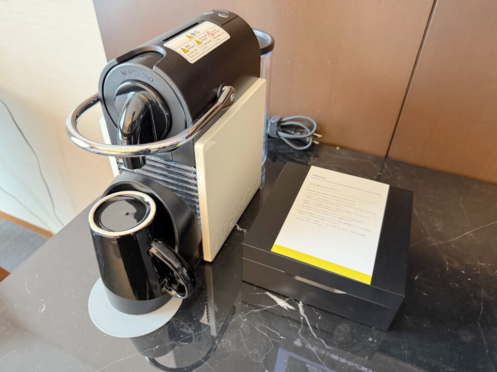 ウェスティンホテル仙台の客室のミニバー