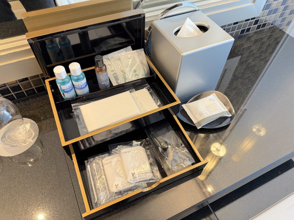 ウェスティンホテル仙台の客室の洗面アメニティ
