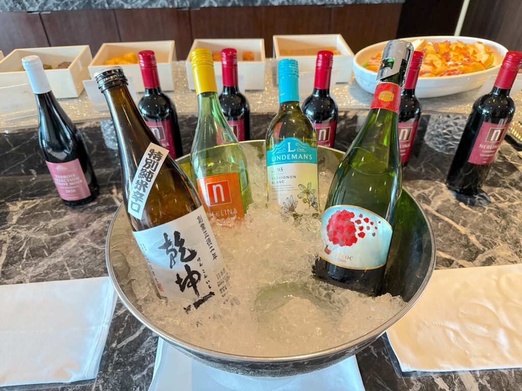 ウェスティンホテル仙台のクラブラウンジのドリンク内容