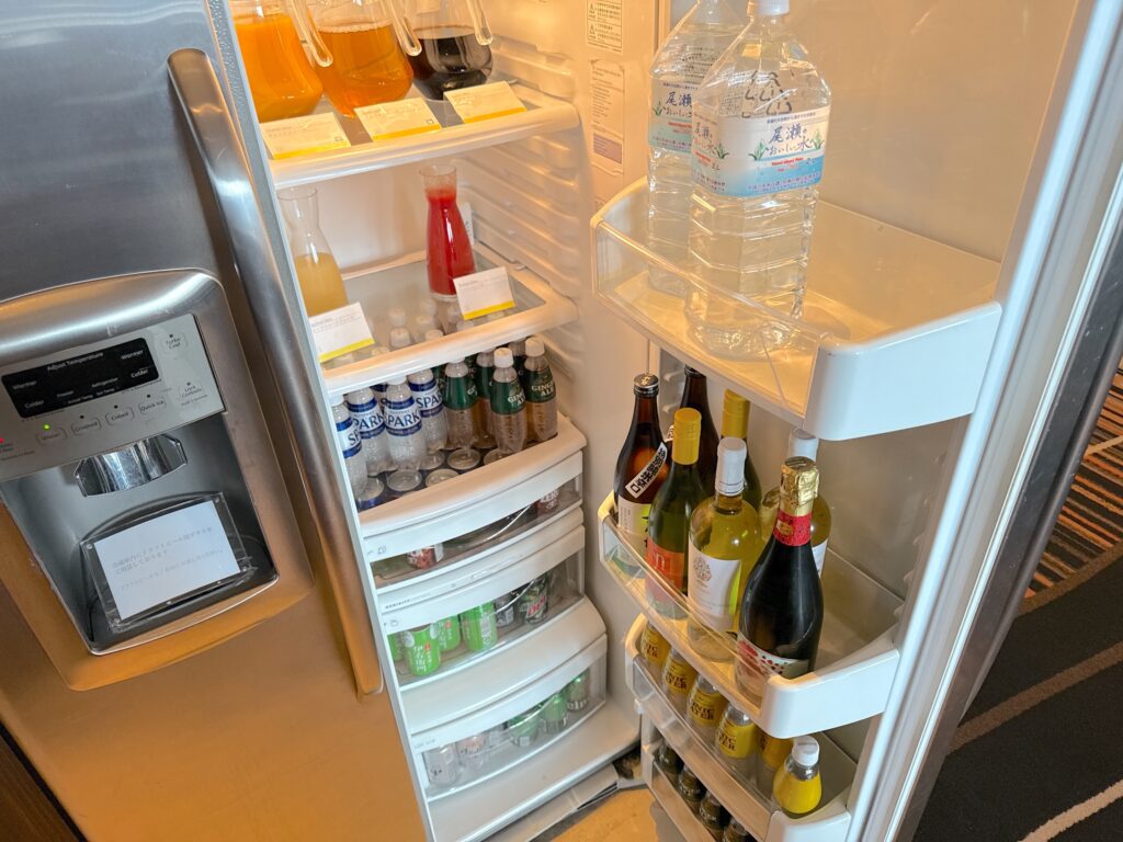 ウェスティンホテル仙台のクラブラウンジのドリンク内容