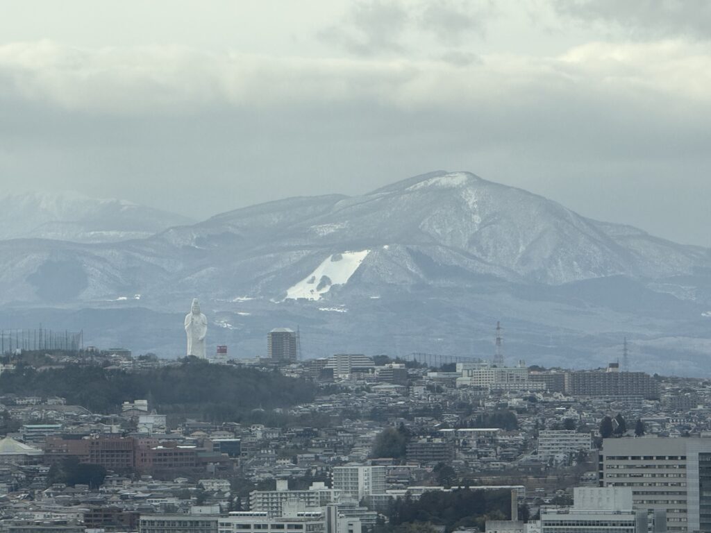 ウェスティンホテル仙台のクラブラウンジからの景色