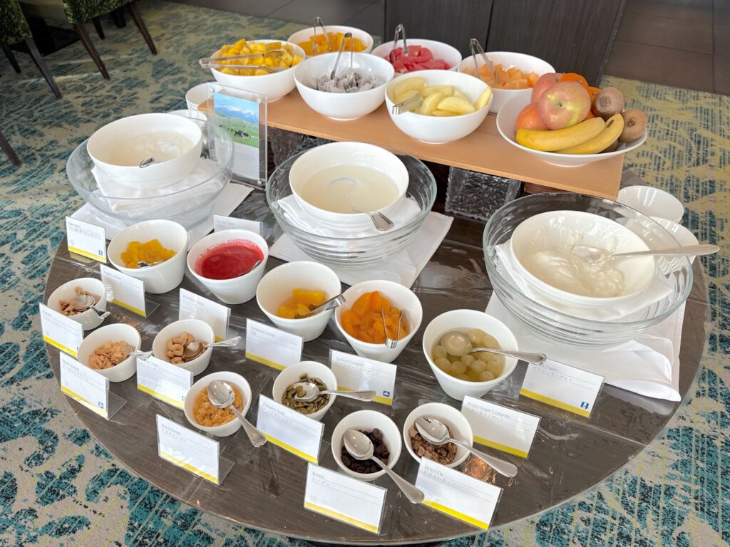 ウェスティンホテル仙台の朝食レストランのフルーツコーナー