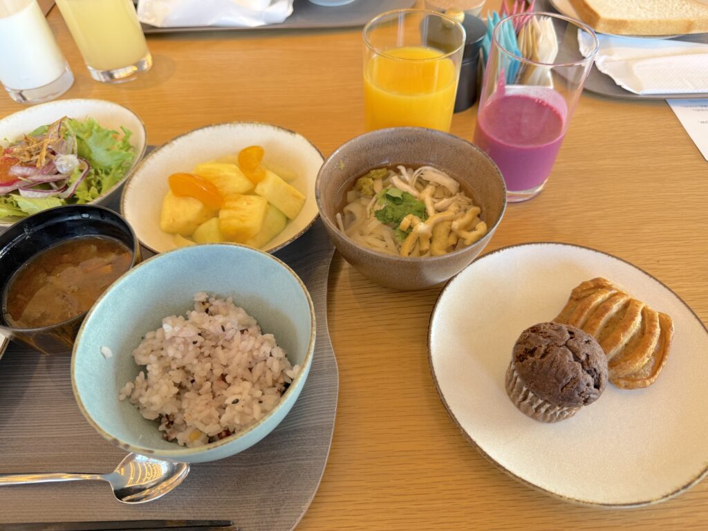 コートヤード・バイ・マリオット名古屋の朝食会場「CRUST」の食事内容