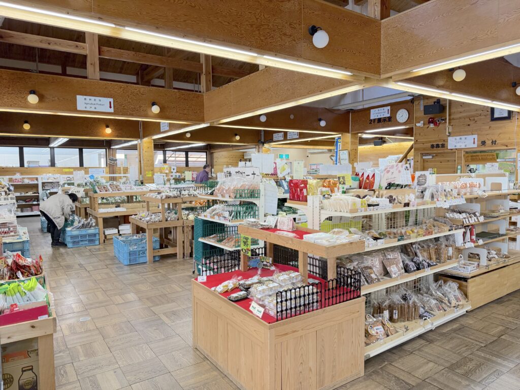 道の駅奥伊勢おおだいの店内