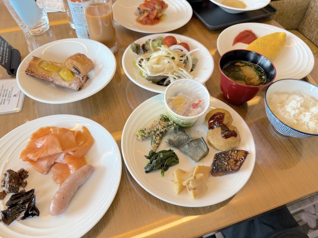 大阪マリオット都ホテルのクラブラウンジの朝食内容
