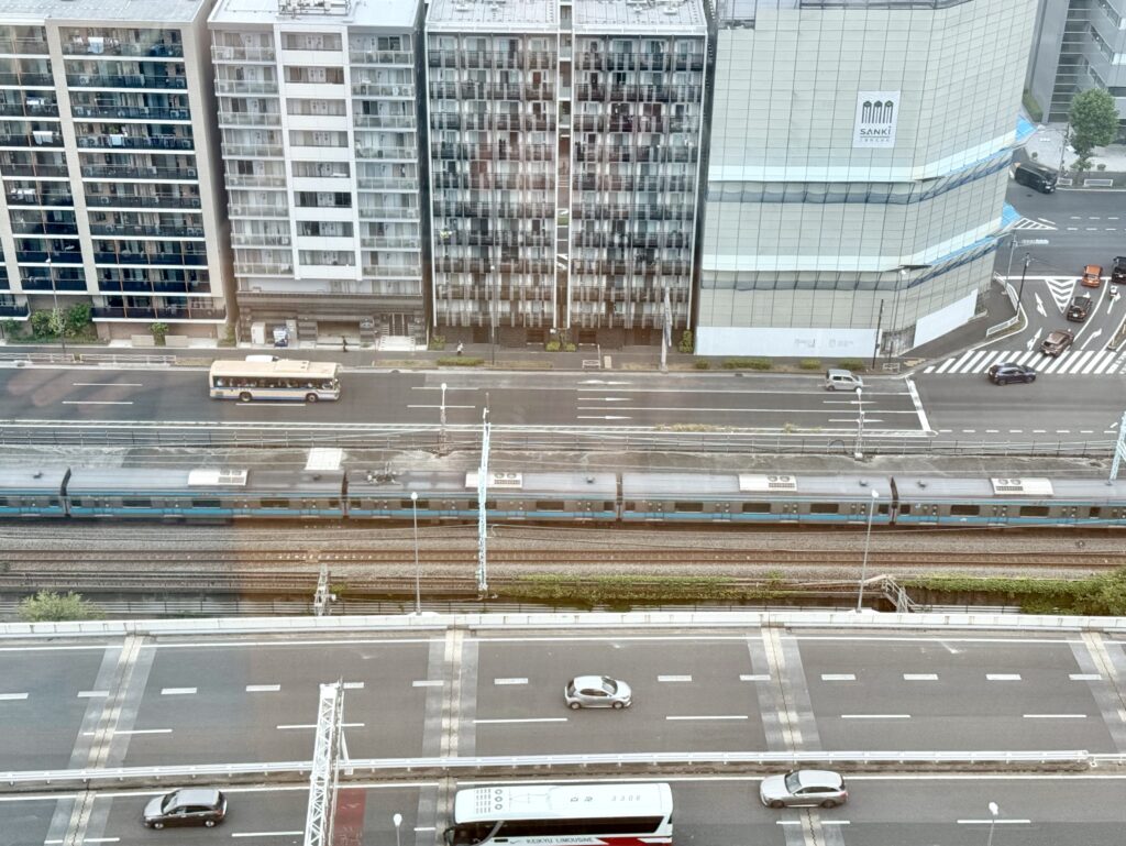 ウェスティンホテル横浜の「クラブコーナーキング」の客室の景色
