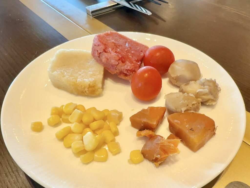 ウェスティンホテル横浜のレストラン会場「パシフィックテーブル」の子供の食事内容