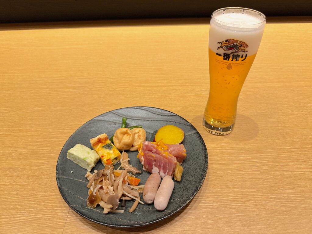 ザ・プリンス京都宝ヶ池オートグラフコレクションのクラブラウンジのカクテルタイムの食事内容