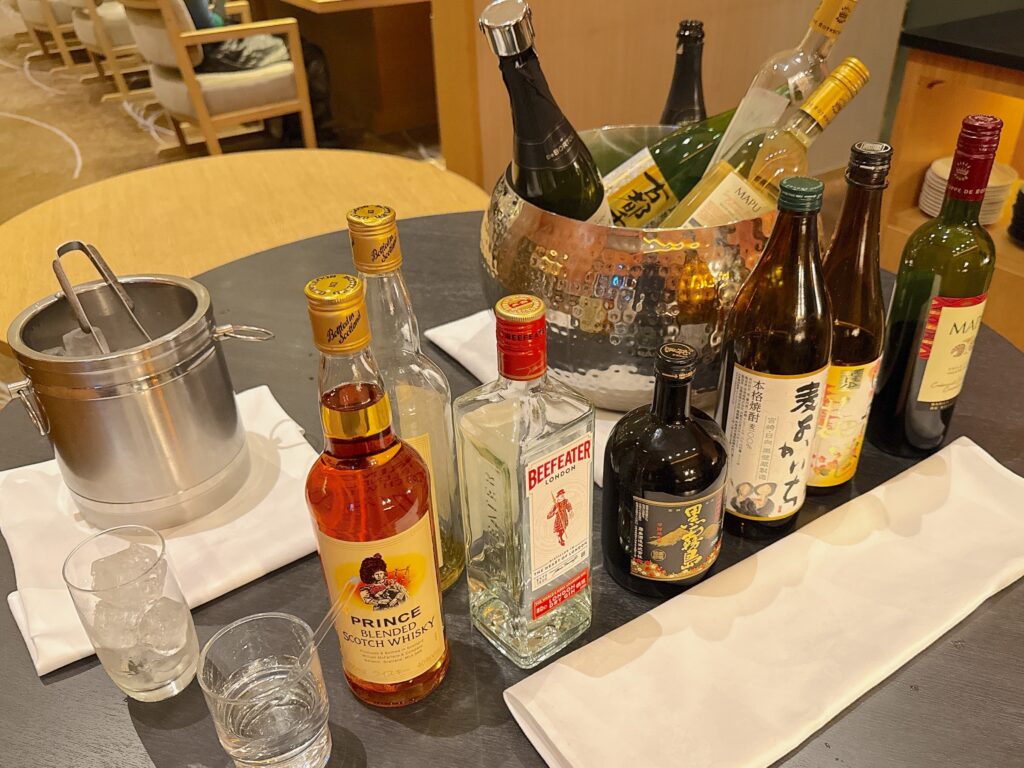 ザ・プリンス京都宝ヶ池オートグラフコレクションのクラブラウンジのカクテルタイムのアルコールメニュー