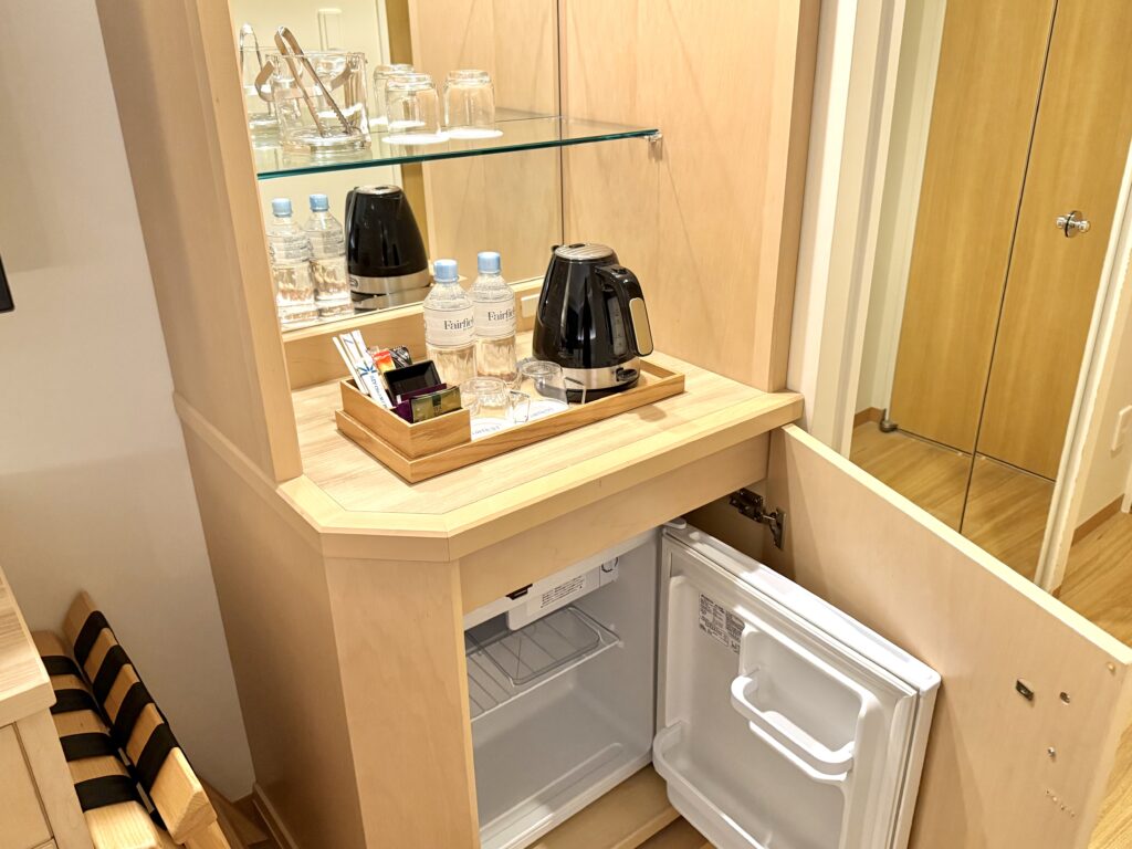 フェアフィールド・バイ・マリオット札幌の客室のミニバー