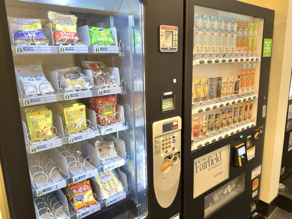 フェアフィールド・バイ・マリオット札幌の自販機