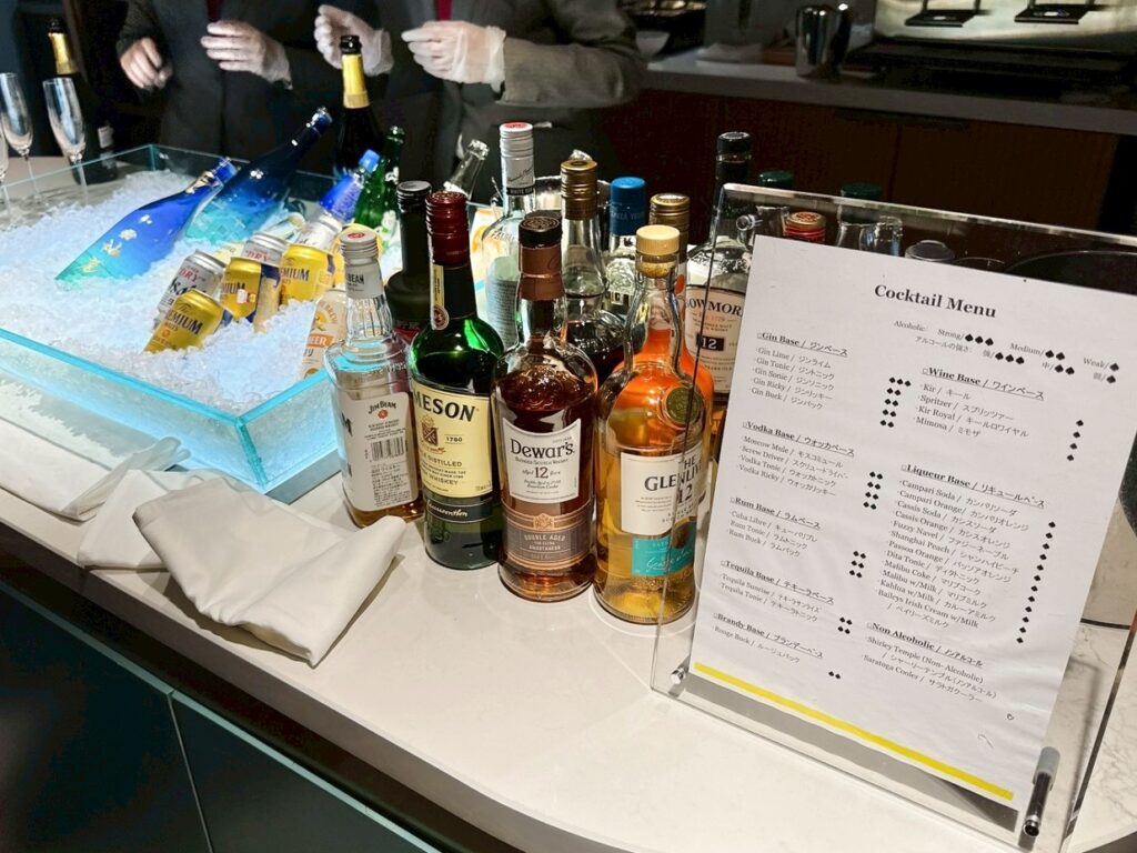 ウェスティン都ホテル京都のクラブラウンジ「ウェスティンクラブ」のカクテルタイムの提供内容