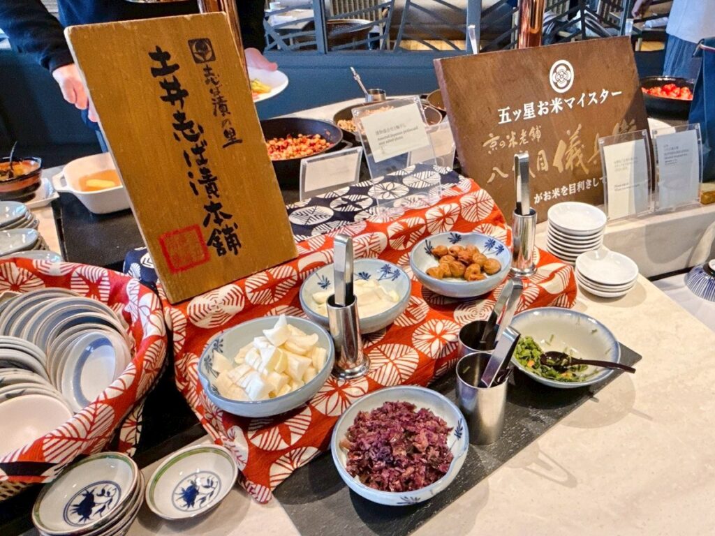 ウェスティン都ホテル京都のレストラン「洛空」の朝食内容