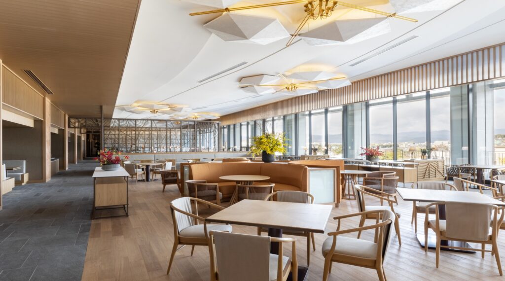 ウェスティン都ホテル京都のオールデイダイニング「洛空」の内装