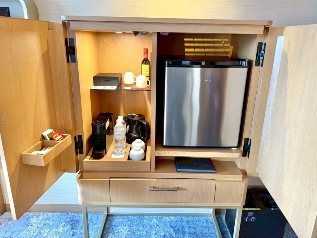 ウェスティン都ホテル京都の客室のミニバー