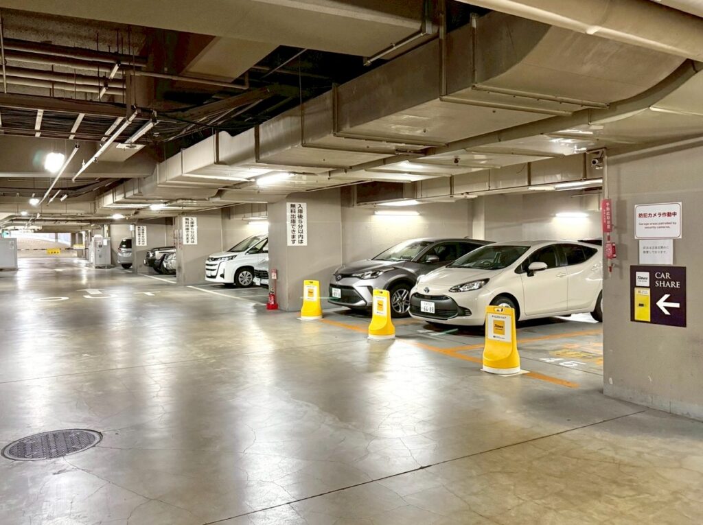 ウェスティン都ホテル京都のホテル駐車場