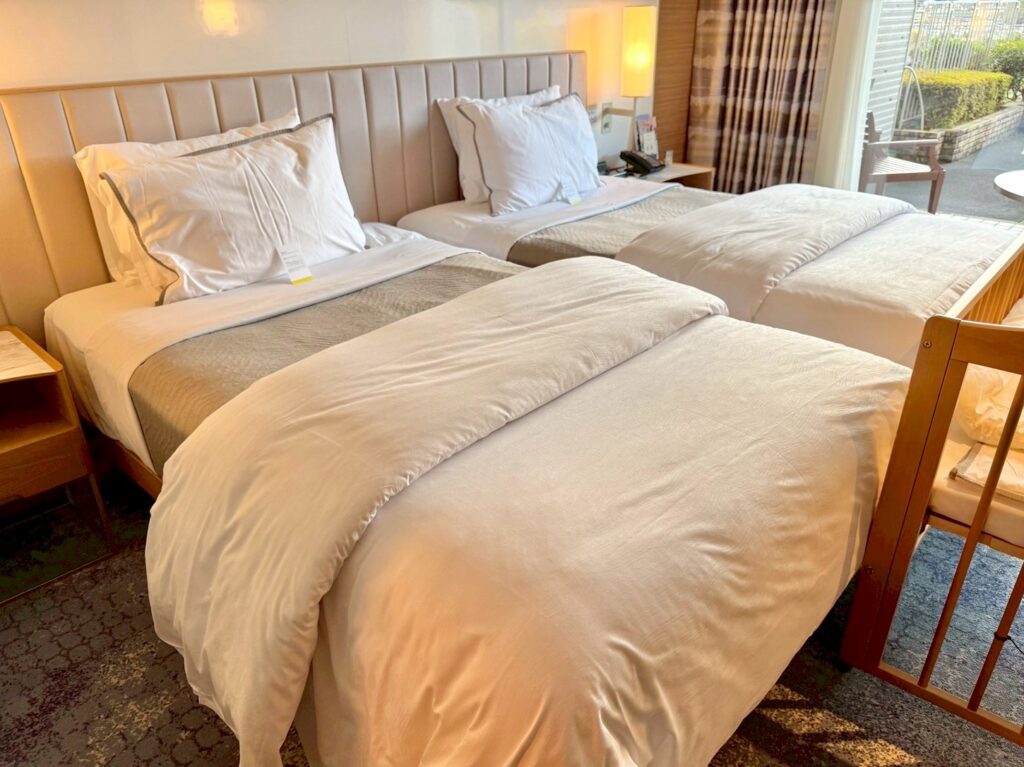 ウェスティン都ホテル京都の客室ベッド