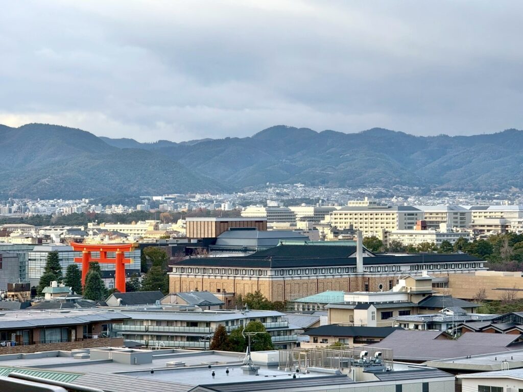 ウェスティン都ホテル京都の客室からの景色眺望