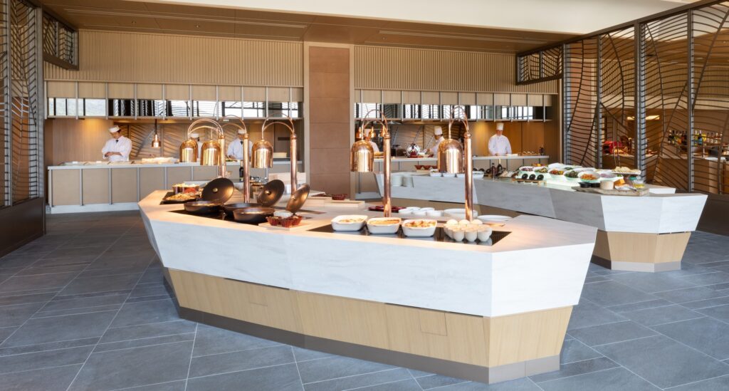 ウェスティン都ホテル京都のオールデイダイニング「洛空」の内装