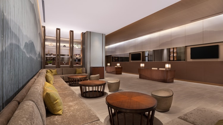 ウェスティン都ホテル京都のエリート会員用レセプション