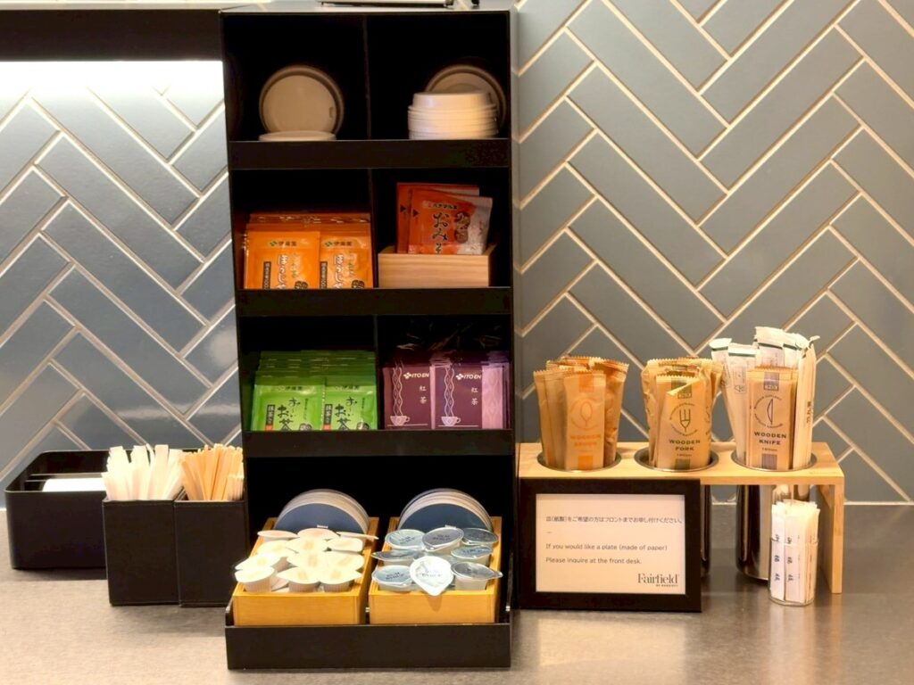 フェアフィールド・バイ・マリオット岡山津山のロビーラウンジの共用スペース