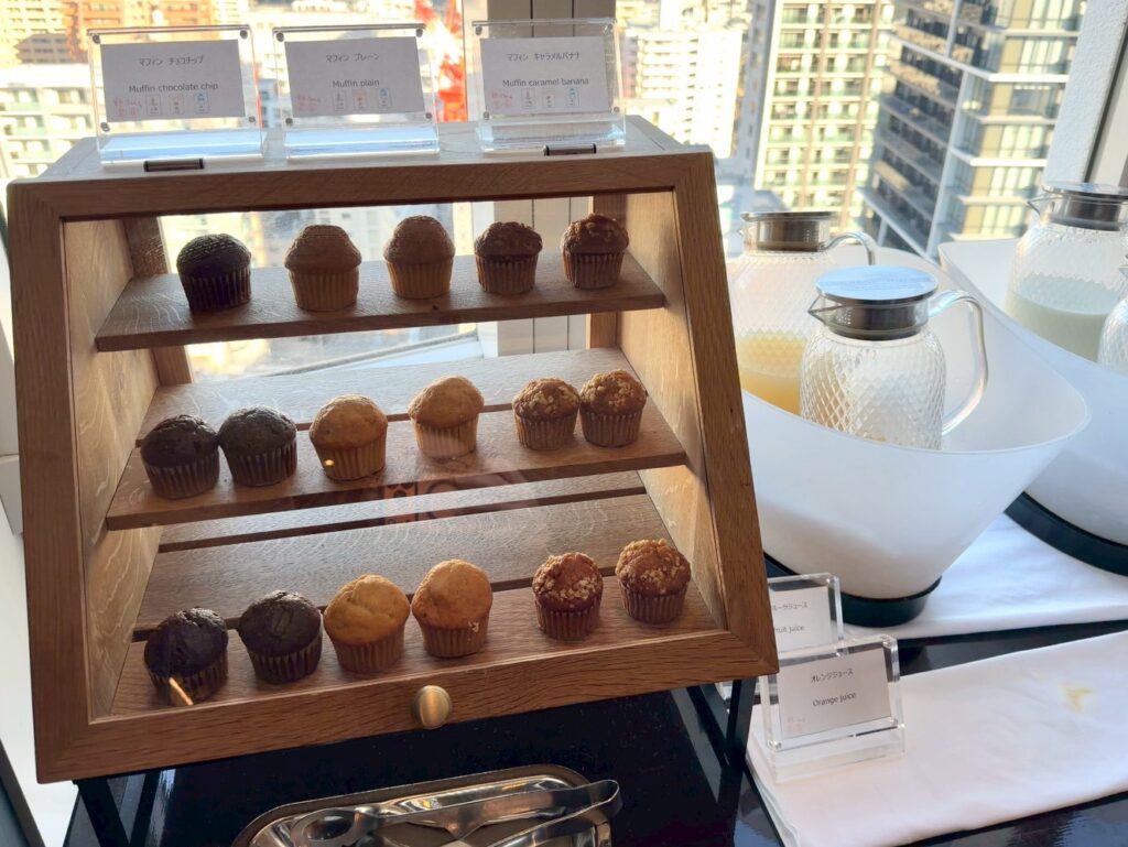 シェラトン都ホテル大阪のクラブラウンジの朝食内容