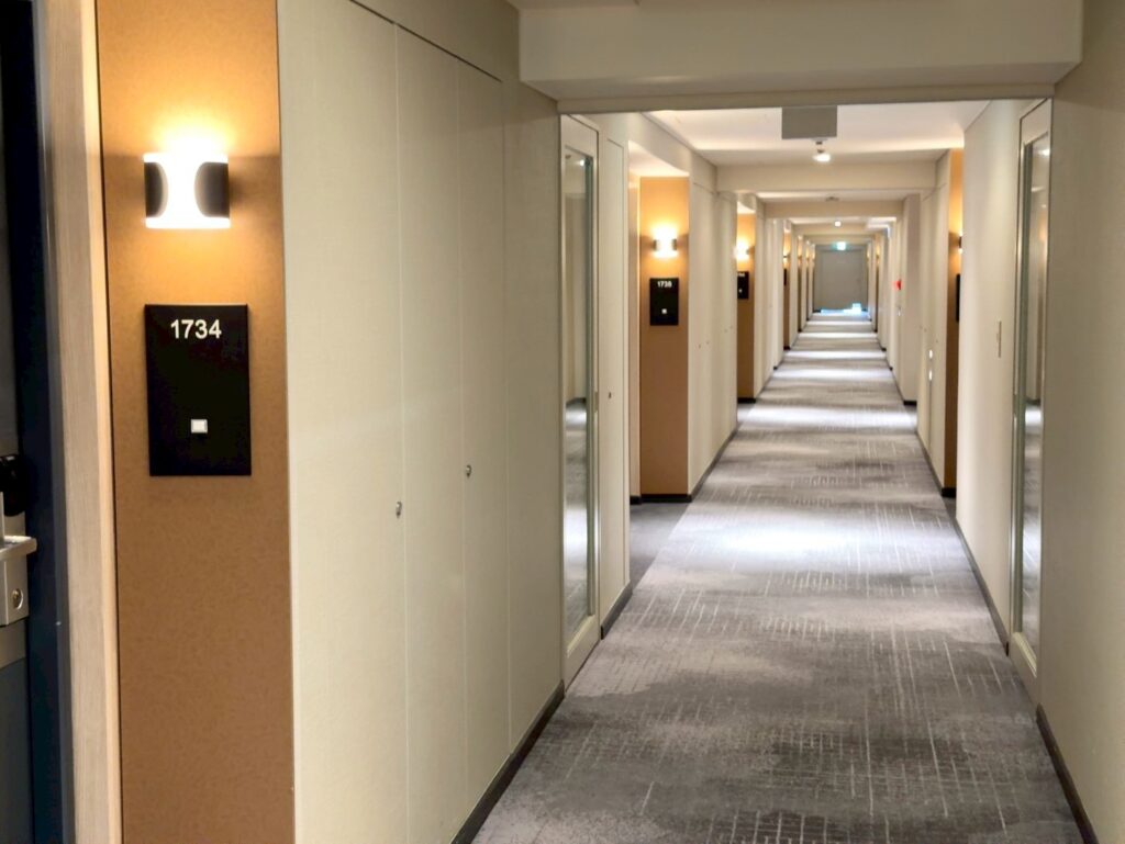 シェラトン都ホテル大阪の客室フロア