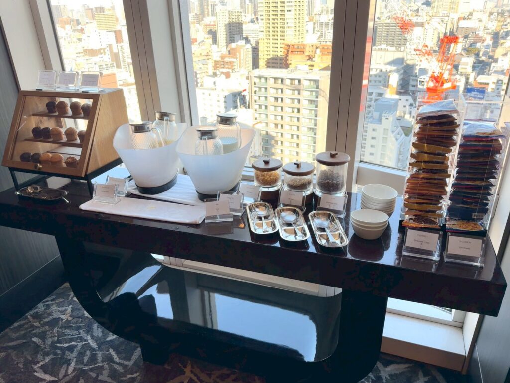 シェラトン都ホテル大阪のクラブラウンジの朝食内容