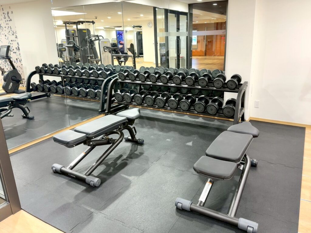 シェラトン都ホテル大阪のフィットネスジム