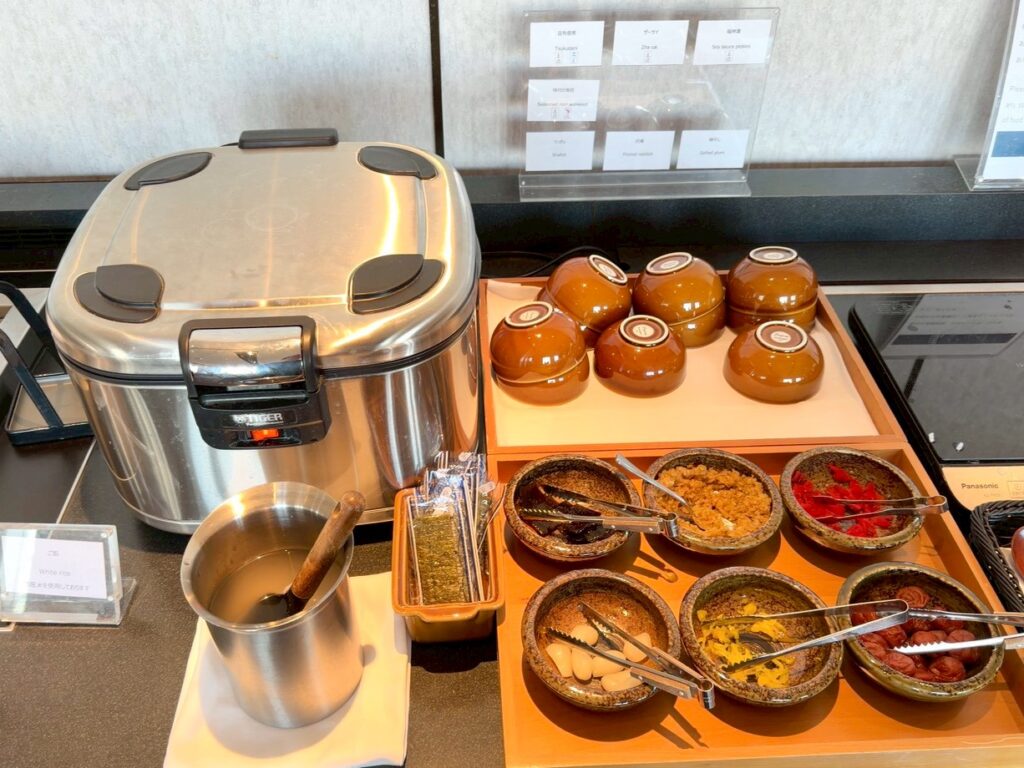 シェラトン都ホテル大阪のクラブラウンジの朝食内容