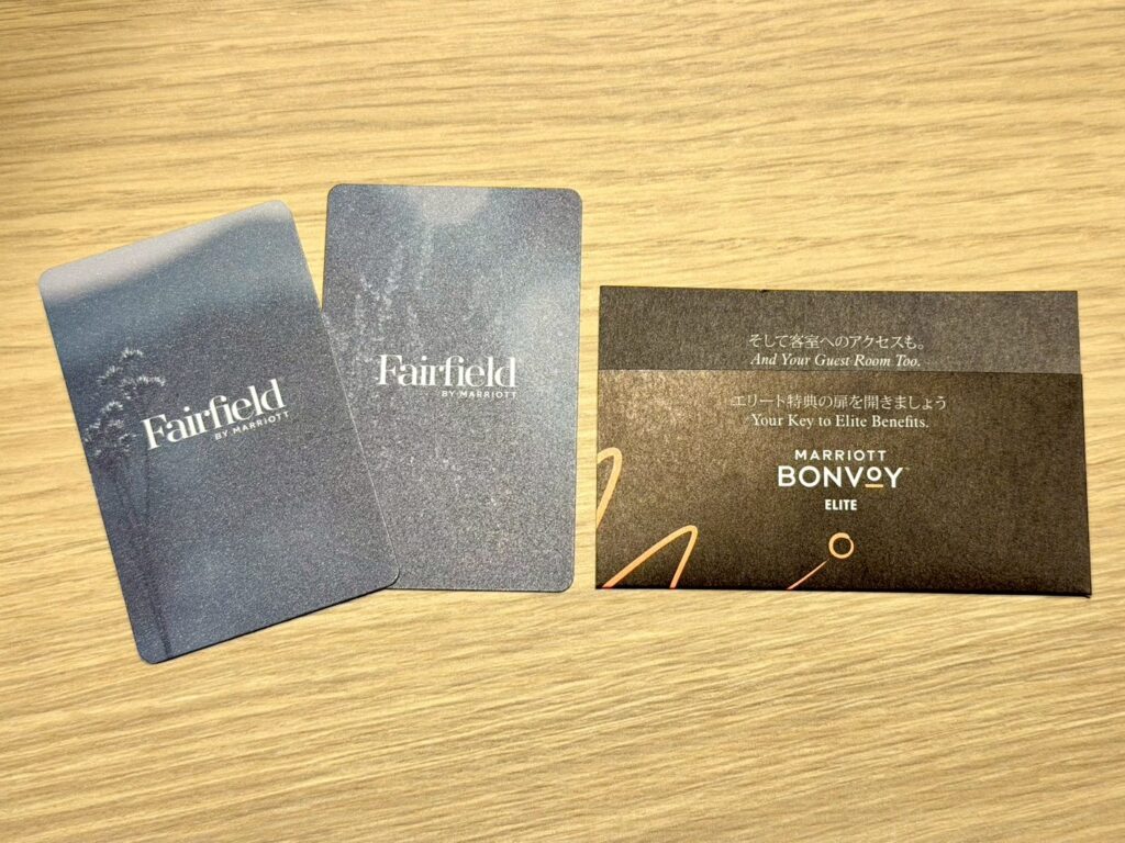 フェアフィールド・バイ・マリオット奈良天理山の辺の道のカードキー