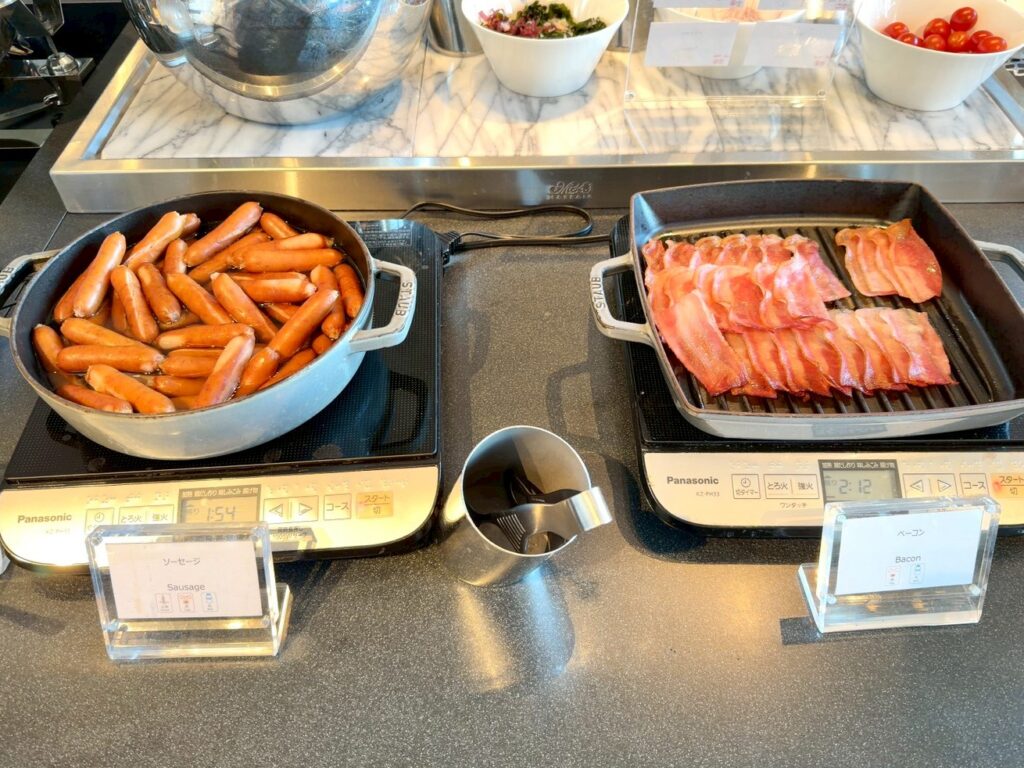 シェラトン都ホテル大阪のクラブラウンジの朝食内容