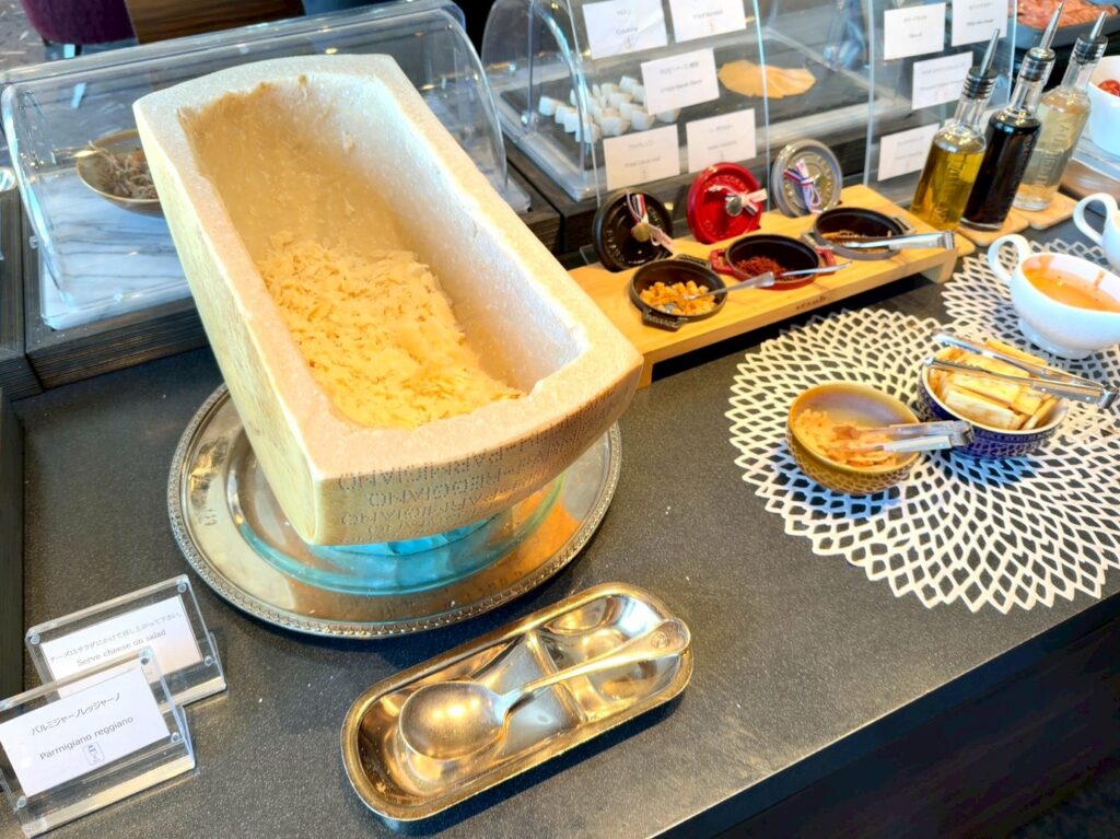 シェラトン都ホテル大阪のクラブラウンジの朝食内容