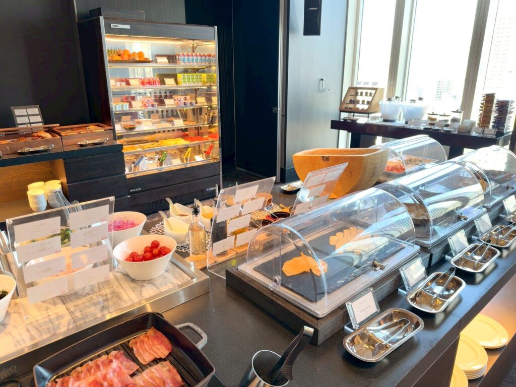 シェラトン都ホテル大阪のクラブラウンジの朝食内容