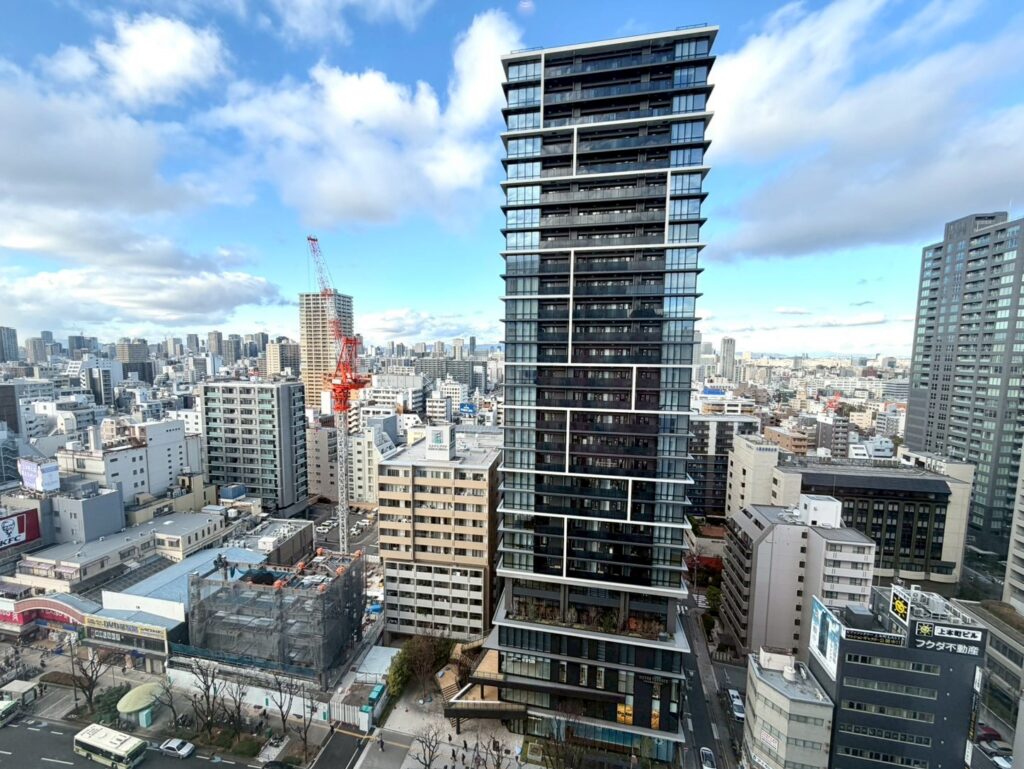 シェラトン都ホテル大阪の客室からの景色
