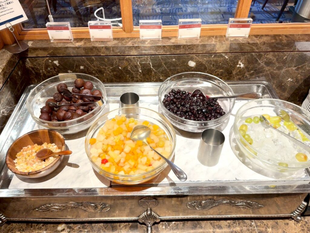 シェラトン都ホテル大阪の朝食レストラン「eu（ゆう）」のメニュー