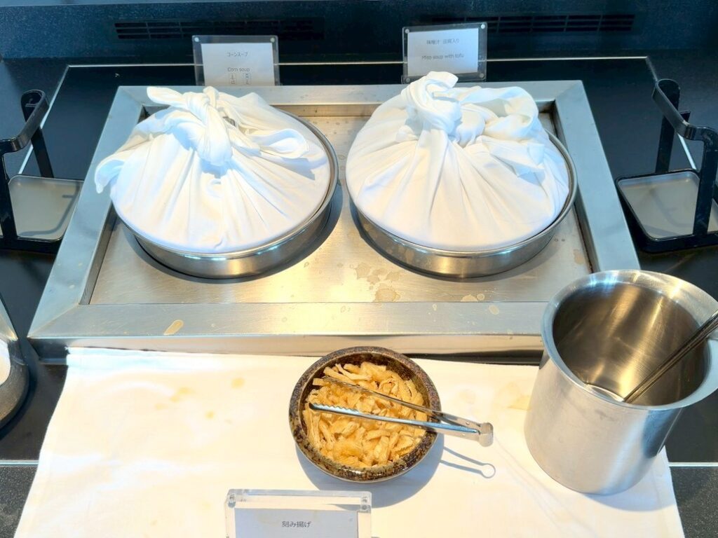 シェラトン都ホテル大阪のクラブラウンジの朝食内容