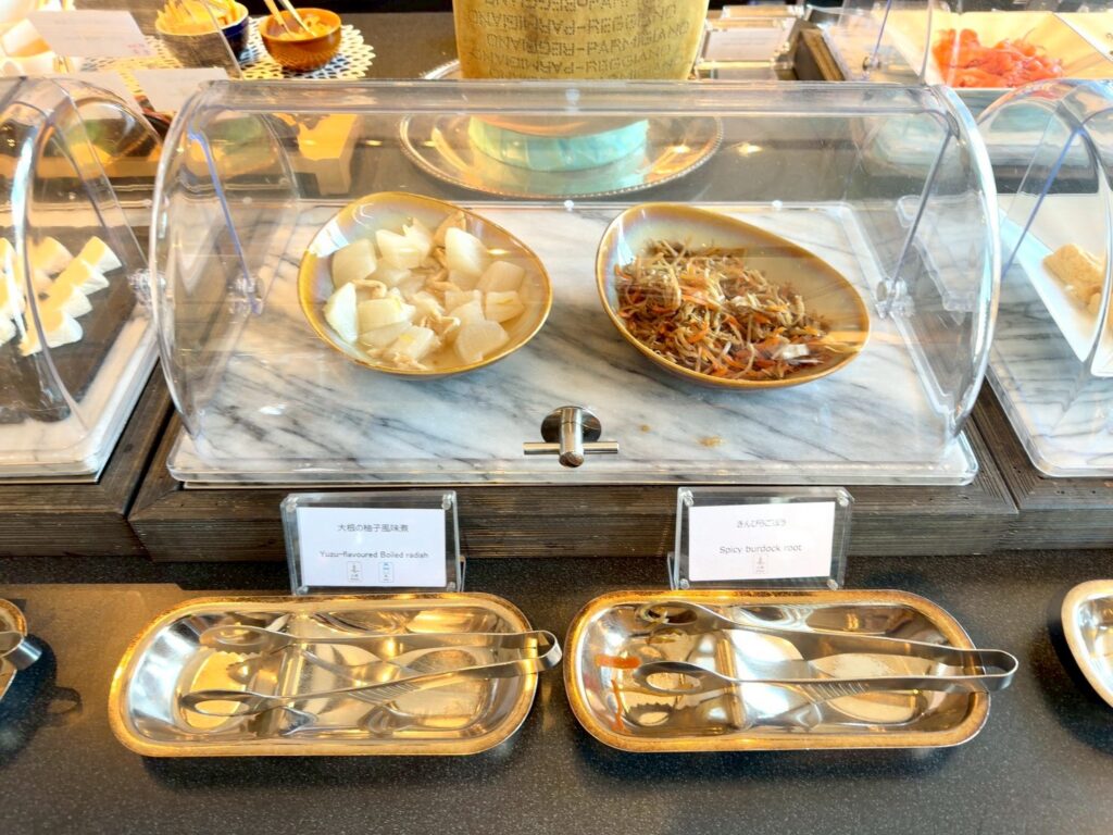 シェラトン都ホテル大阪のクラブラウンジの朝食内容