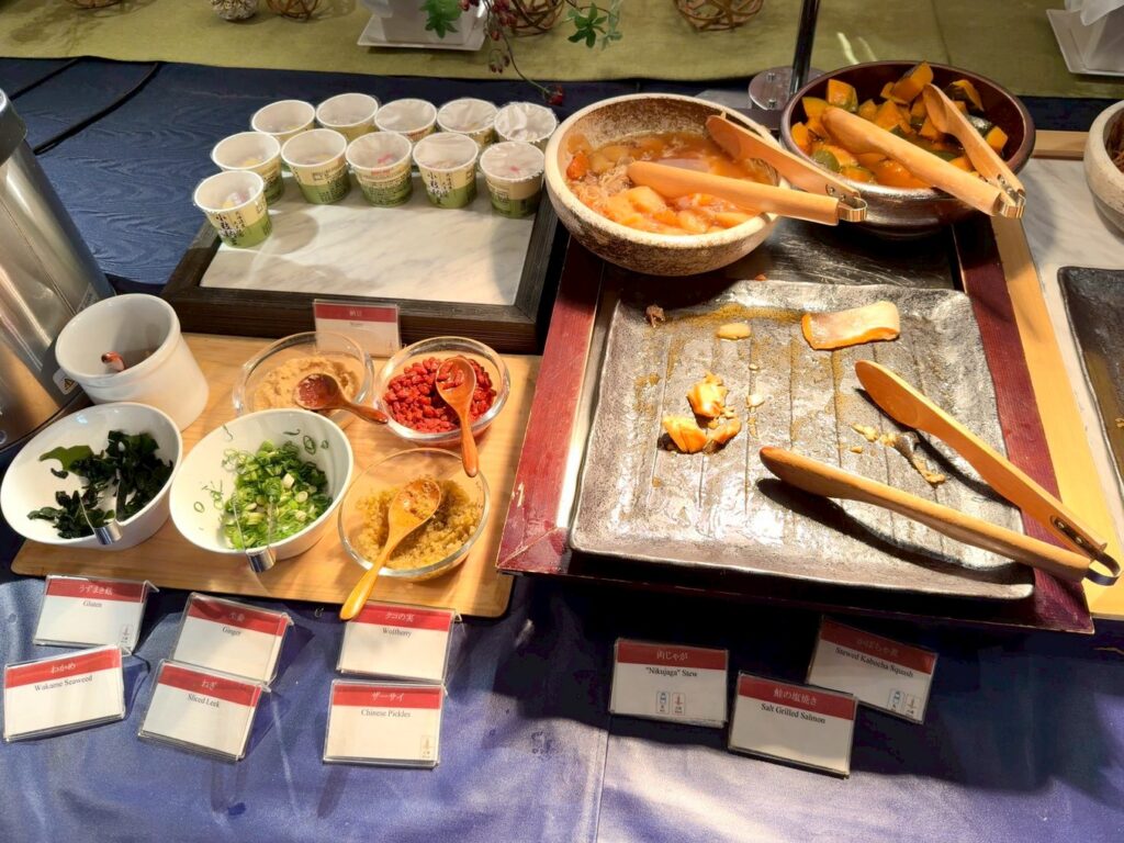 シェラトン都ホテル大阪の朝食レストラン「eu（ゆう）」のメニュー