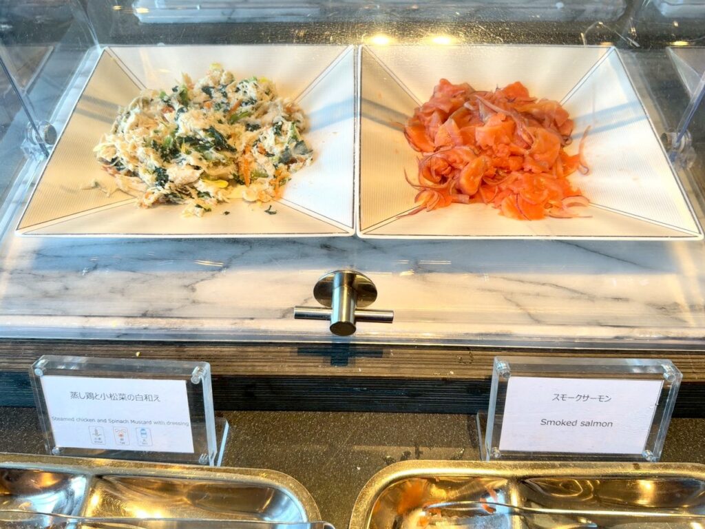 シェラトン都ホテル大阪のクラブラウンジの朝食内容