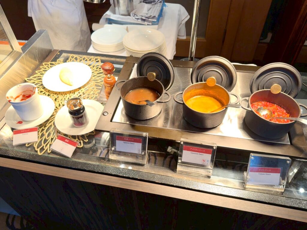 シェラトン都ホテル大阪の朝食レストラン「eu（ゆう）」のメニュー