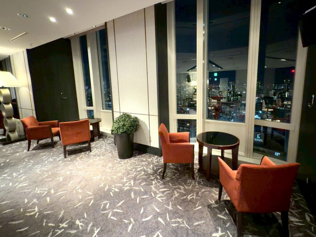 シェラトン都ホテル大阪のクラブラウンジ