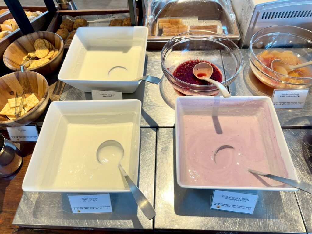 琵琶湖マリオットホテルの朝食レストラン「Grill&Dining G」の朝食ビュッフェ