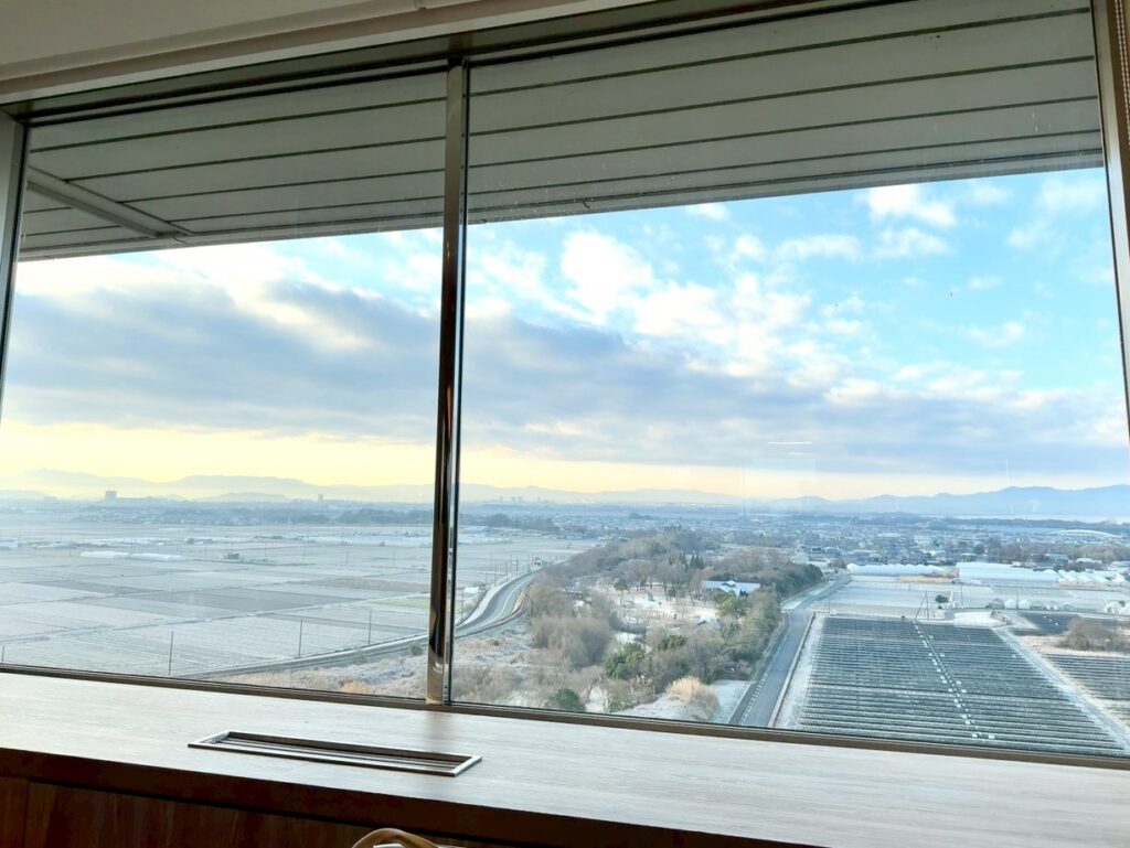 琵琶湖マリオットホテルのレストラン「Grill & Dining G」の景色