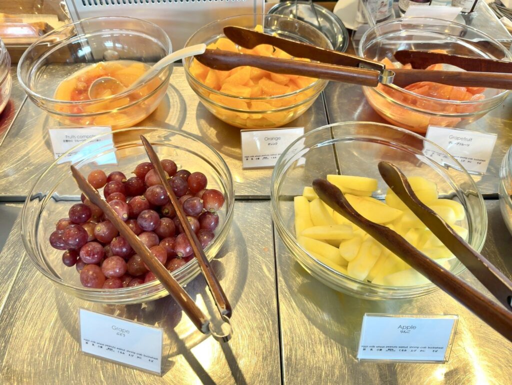 琵琶湖マリオットホテルの朝食レストラン「Grill&Dining G」の朝食ビュッフェ