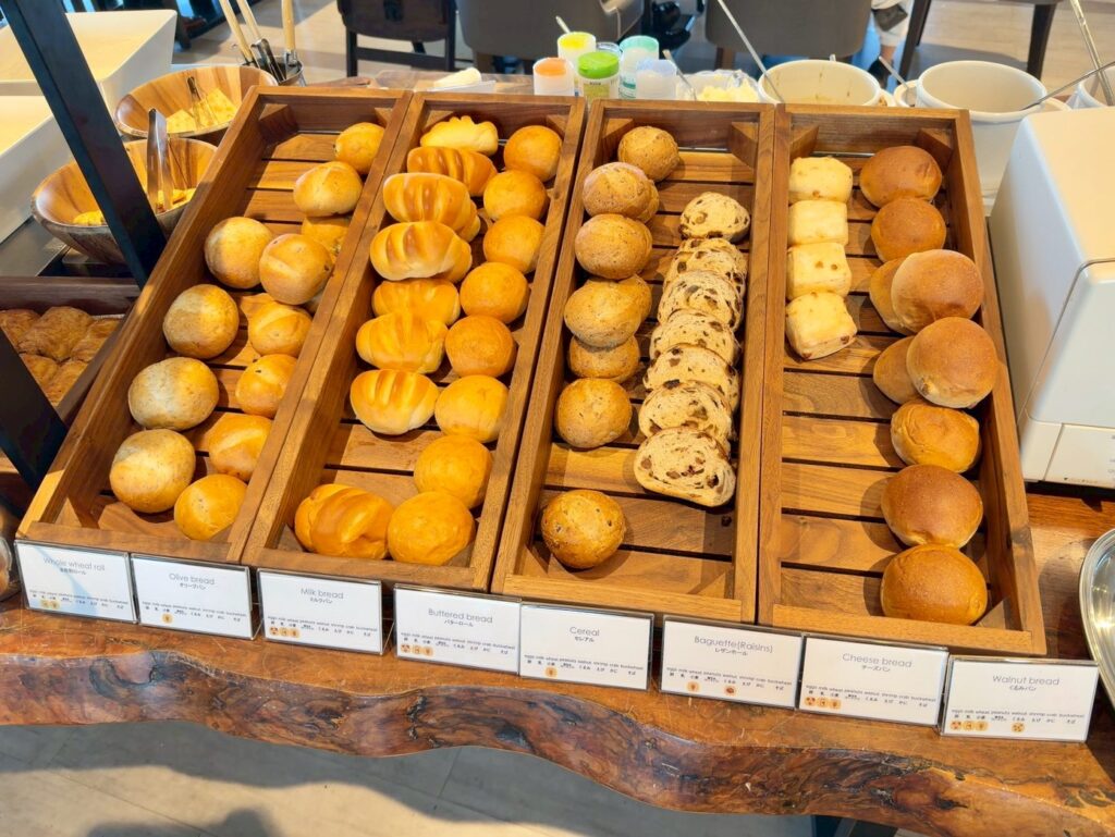 琵琶湖マリオットホテルの朝食レストラン「Grill&Dining G」の朝食ビュッフェ