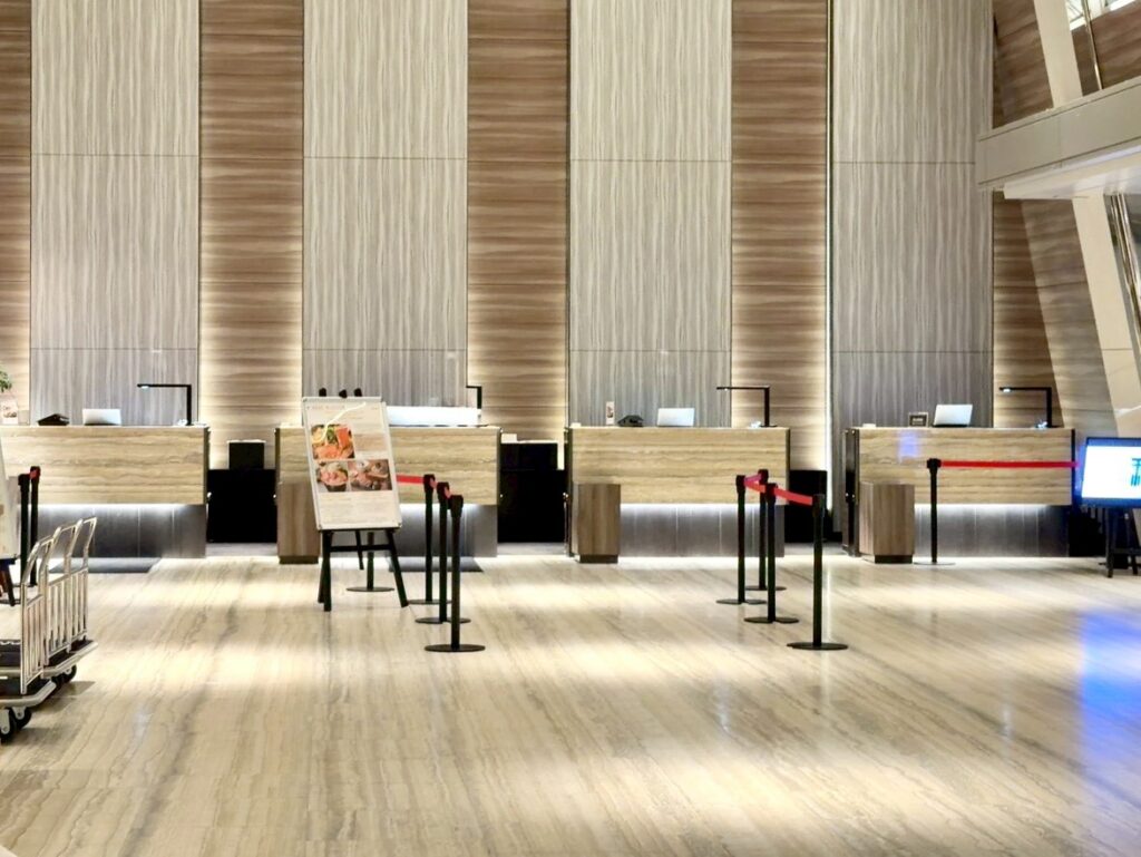 琵琶湖マリオットホテルのレセプション