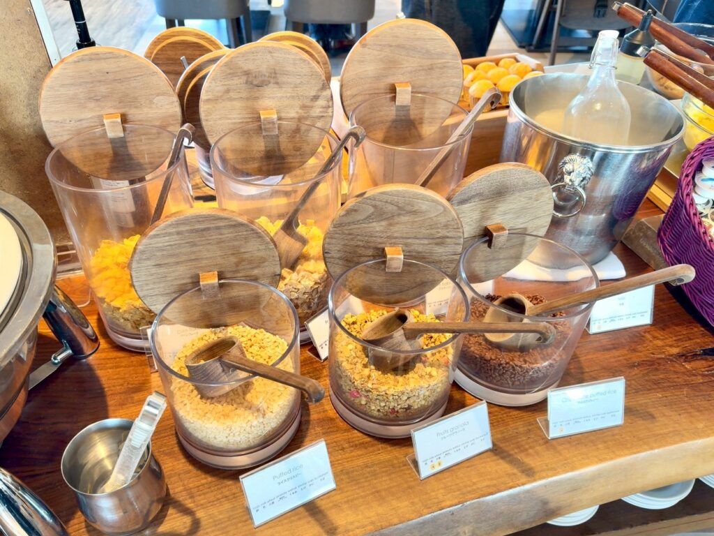 琵琶湖マリオットホテルの朝食レストラン「Grill&Dining G」の朝食ビュッフェ