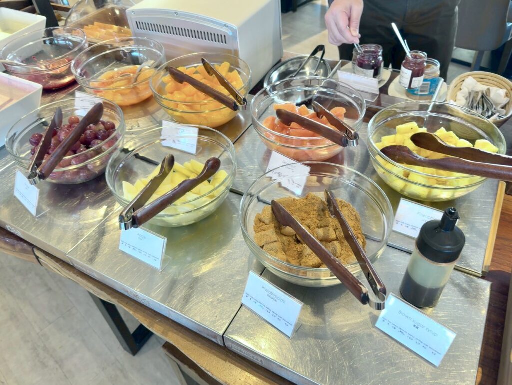 琵琶湖マリオットホテルの朝食レストラン「Grill&Dining G」の朝食ビュッフェ